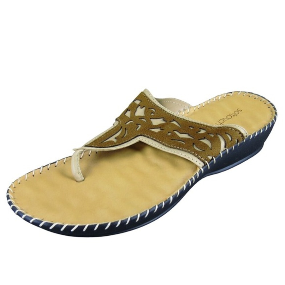 SOFTouch Women's  Flip Flop Brown‎ Synthetic Sz 9 Medium Gently Used 2025